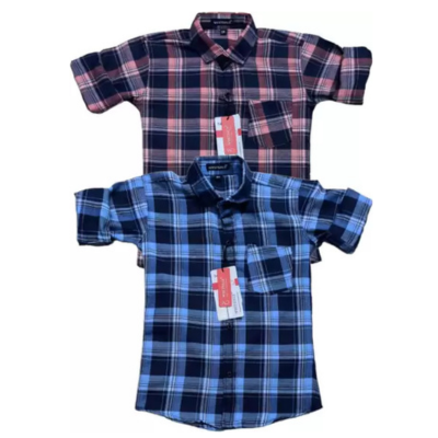 Boys Checkered Casual Multicolor Shirt